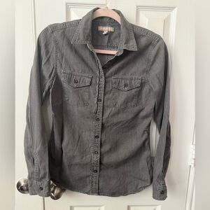 Banana Republic Grey Denim Shirt - size small